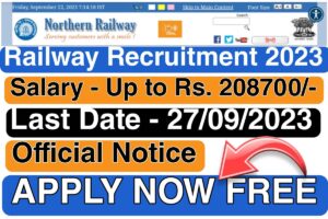 Latest Railway Vacancy 2023